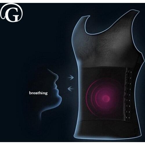 Slimming Waist Girdle Corset PRAYGER Abdominal Body Shaper Men Control Big Belly Body Shapers Tops Compression Tummy UnderShirt