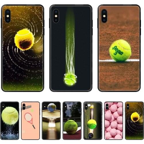 Select Ball Tennis For Samsung Galaxy A70 A71 A70E A5 A6 A7 A8 A10 A10S A20 A20S A20E A21S A30S A40 A50 Art Diy Luxury Black