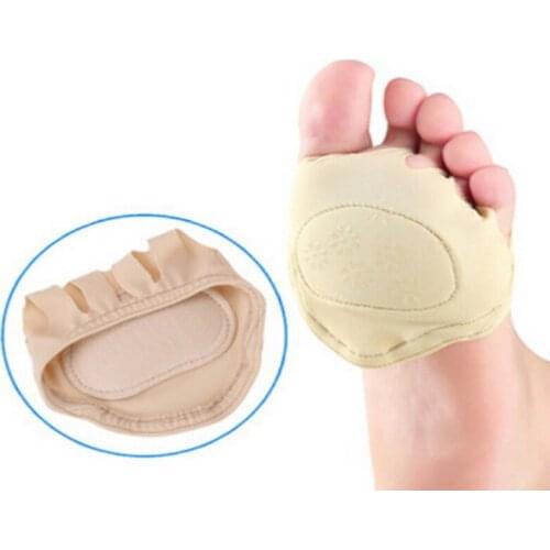 50Pair/lot Silicone Toe Pads Invisible Fore Foot Socks Half Backless Front Foot Insoles Pads Cushions Grip Foot Care Tools