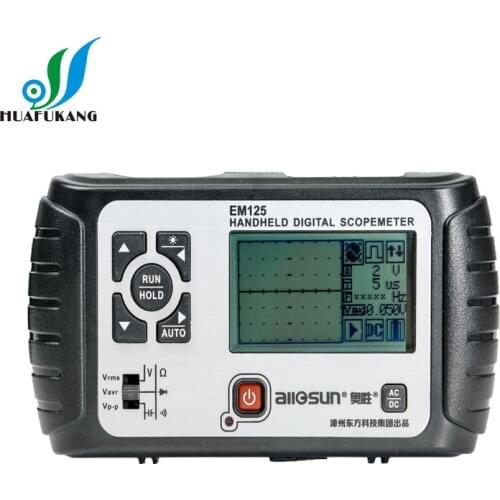 Allsun EM125 Digital 2 in1 Handheld Portable Oscilloscope all sun em125 Multimeter Single Channel Waveform