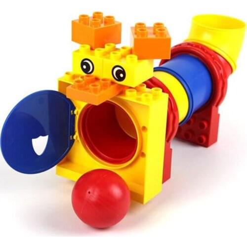 Big Size Puppy Tube Game Bricks City DIY Creative Bricks Toy Educational Building Block Bricks brinquedos