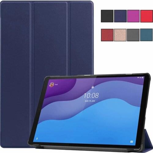 For Lenovo tb x306f Case Tri-Fold Leather Stand Smart Cover Funda For Lenovo Tab M10 HD Case Coque 2nd Generation TB X306X X306F
