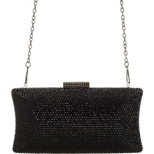 Lady Blue Rhinestone Evening Party Clutch Bag Silver Pochette Femme Luxury Crystal Clutches Purse Gold Wedding Handbag For Women