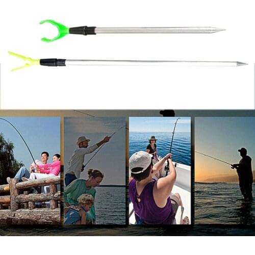 Fishing Rod Holder Metal Simple Y-shaped Ultra-short Telescopic Rod Holder To Insert Fishing Rod Holder Rod
