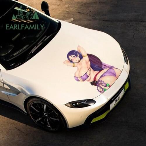 EARLFAMILY 43cm x 28.77cm for Minamoto No Raikou Car Stickers Vinyl Material Decal Motorcycle Scratch-Proof For JDM SUV RV