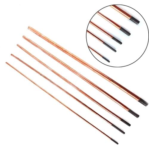 5Pcs Air Carbon Arc Gouging Rods Copper Round Graphite Electrode Rod For DC Gas Gouging Gun Electrode Carbon Rod 4-10mm
