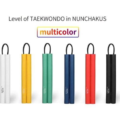 Martial Arts Nunchakus Weapon Toys Foam Plastic Rope Safe Sponge Sticks For Kung Fu Wushu Trainer Beginners Child Indoor Outdoor