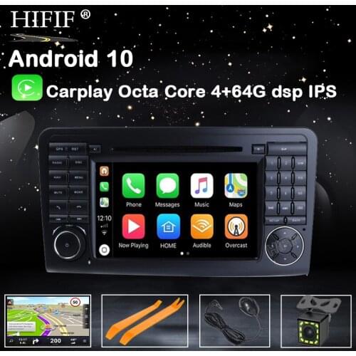 IPS Android 10 4G 8 CORE /ANDROID CAR DVD player For Mercedes Benz GL ML CLASS W164 ML350 ML500 X164 GL320 GPS stereo radio