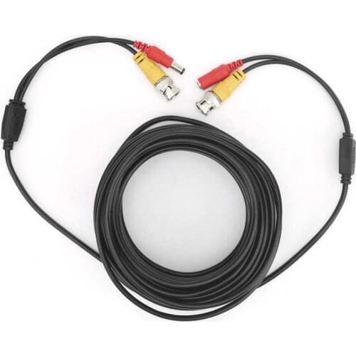 BNC+DC Video Power Cable Security Camera CCTV Wire Cord W/Connector Surveillance System
