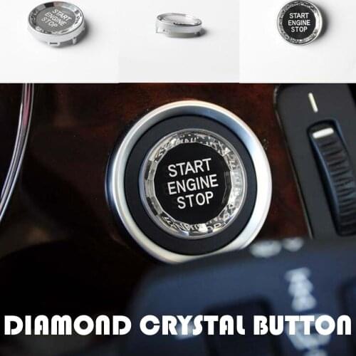 Diamond Crystal Car ENGINE START STOP Switch Button Replace Cover For BMW 3 5 Series E90 E91 E60 X1 E84 X3 E83 X5 E70 X6 E71 E72