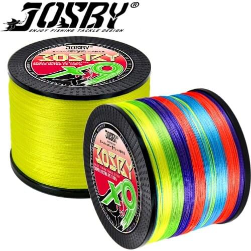 JOSBY X9 PE Braided Fishing Line 9 Strands 22-100LB Multifilament Fishing Line for Carp Fishing Wire for Sea Saltwater Fishing