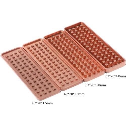 Copper NVME M.2 Heatsink 2280 SSD Metal Sheet Thermal Conductivity Silicone Wafer Cooling Fan Heatsink