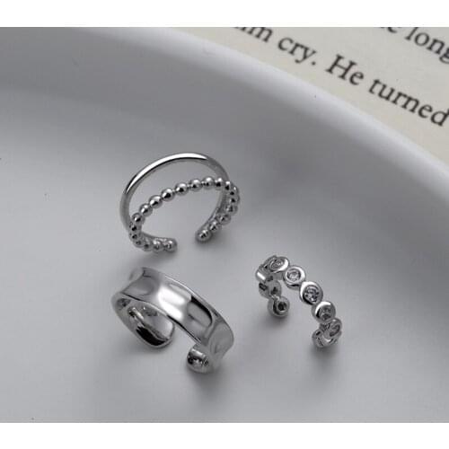 Fashion 3 pcs Ear Cuff Set Clip Earrings Earcuff No Piercing Fake Cartilage Earrings For Women Girls Jewerly Gifts