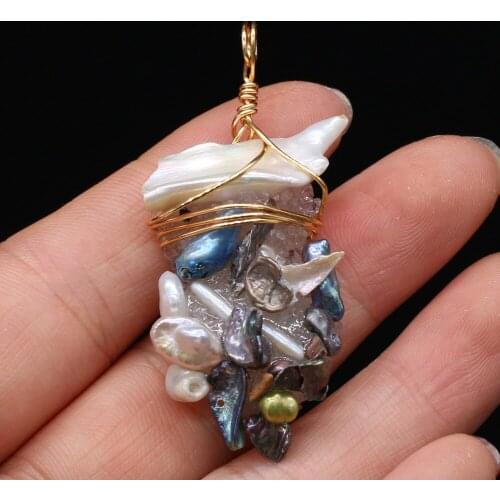 New Style Pendant Natural Stone Irregular Winding Pearl For Jewelry Making DIY Necklace Bracelet Accessory