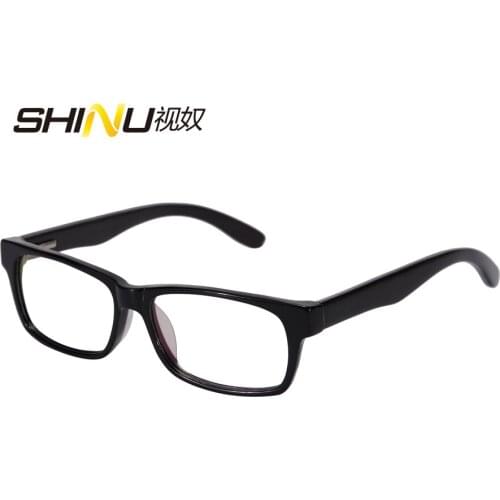 SHINU Brand wood glasses frame computer Reading Glasses anti blue light eyeglasses antifatigue eyewear +100 to +400 F017