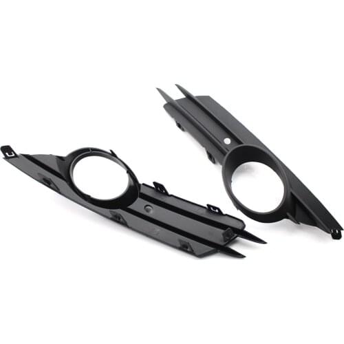 Left and Right Front Bumper Lower Grille Trim Fog Light Hole Pair Set Replacement for OPEL/VAUXHALL CORSA D MK3 2006-2011