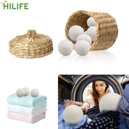 Laundry Clean Ball 7cm Organic Wool Dryer Balls Washing Machine Accessories Felt Ball for Clothes Dryer Reusable