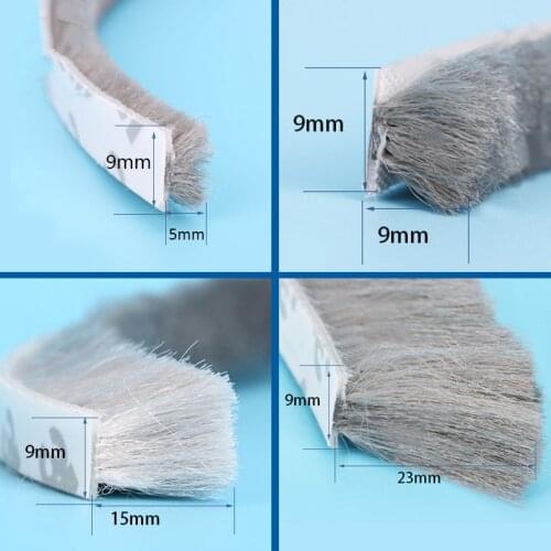 5M Window Self-Adhesive Brush Sealing Strip Door Window Dust-Proof Anti-Bug Noise Insulation Windproof Sealing Gasket Strip