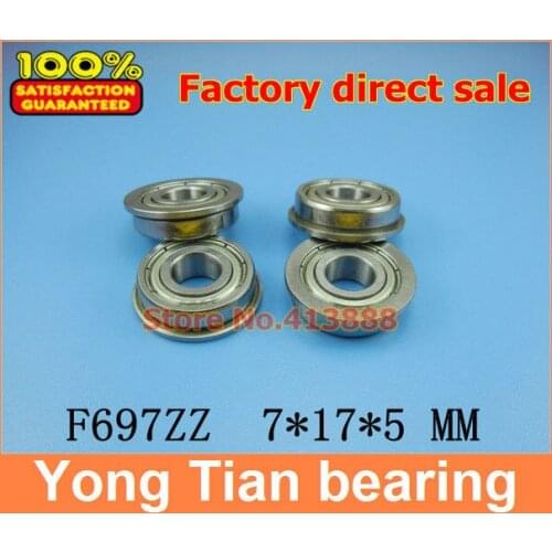 F697 F697-ZZ F697ZZ F697-2Z F697Z zz z 2z F619/7ZZ Flanged Flange Deep Groove Ball Bearings High Quality 7*17*19*5*1.2 mm