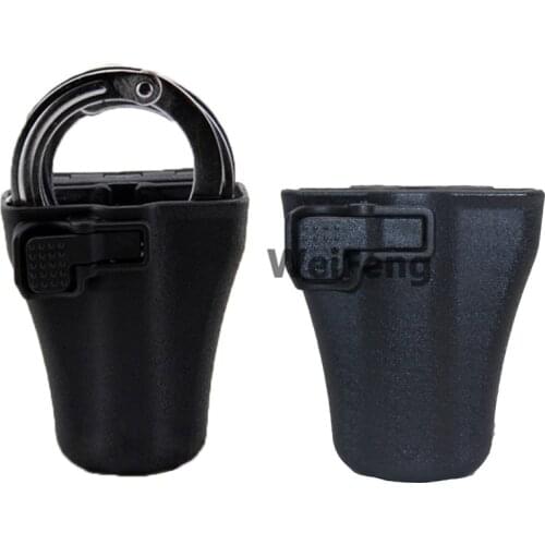 Tactical Open Top Handcuff Holster Pouch Military Standard Handcuffs Shackles Cover 360 Degree Rotation Waist Belt Carry