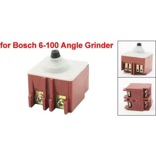 Angle Grinder AC 250V 6A 125V/12A DPST Pushbutton Switch for Bosch 6-100 5pcs