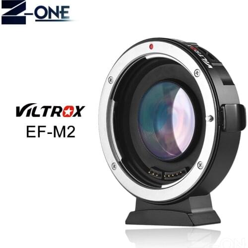 Viltrox EF-M2 AF EXIF 0.71X Reduce Speed Booster Lens Adapter Turbo for Canon EF lens to M43 Camera GH4 GH5 GF6 GF1