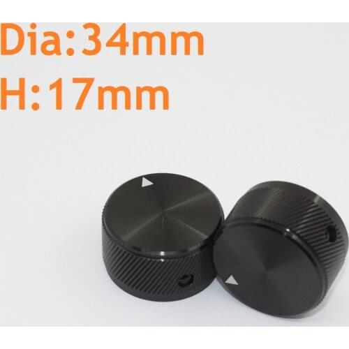 All Aluminum Alloy Burst Twill Dia30 Dia34 High 17 Holes 6 Potentiometer Sound Machine Adjustment Knob