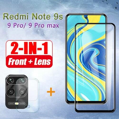 Redmi note9s protective glass for xiaomi note 9s pro max tempered not note9 9 s 9pro xiomi xaomi camera lens screen protector 9h