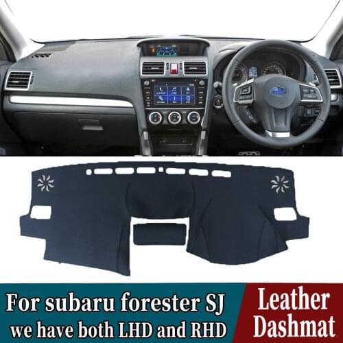 PU Leather Dashmat Dashboard Cover Mat Carpet Car-Styling accessories For subaru forester SJ G4 2013 2014 2015 2016 2017 2018