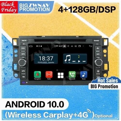128G Carplay Android 10 screen Car DVD Player for Chevrolet Aveo 2002-2010 2011 WiFi GPS Navi Auto Radio Audio Stereo Head unit