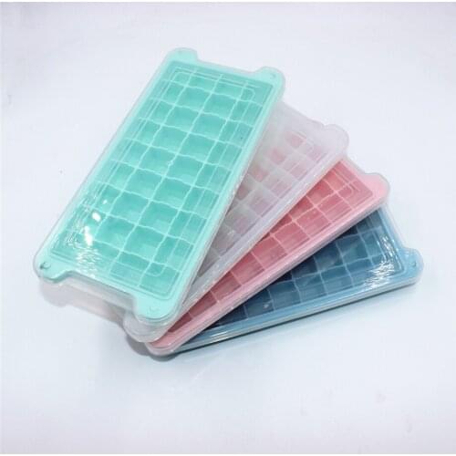30pcs/lot 36 Grids Silicone Ice Mold Ice Cube Tray Maker With Dust-proof Cover 26*12*3cm Square Shape Kitchen Tool BPA-free