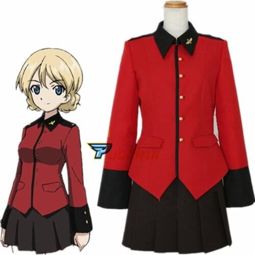 Anime Girls und Panzer Darjeeling Cosplay Costume