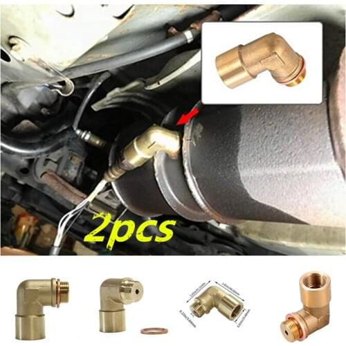 Auto Parts Car Sensor M18 * 1.5 Oxygen Sensor 90 Degree Oxygen Sensor Extension Tube For Decat Hydrogen Brass