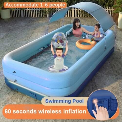 Wireless Automatic Inflatable Shade Swimming Pool Household Childrens Family Swimming Pools Babys Pool Swimming Adult