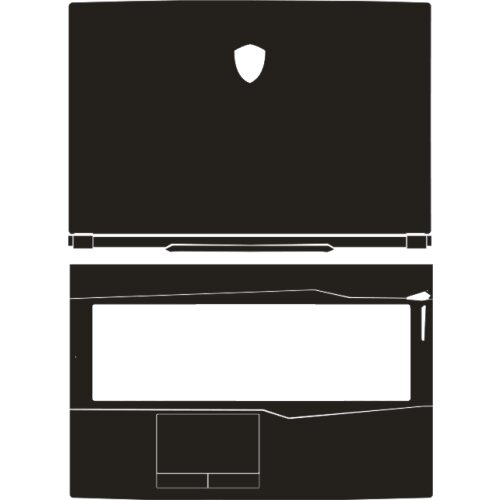 Laptop Carbon Fiber Vinyl Skin Sticker Cover For MSI GL75 17.3"