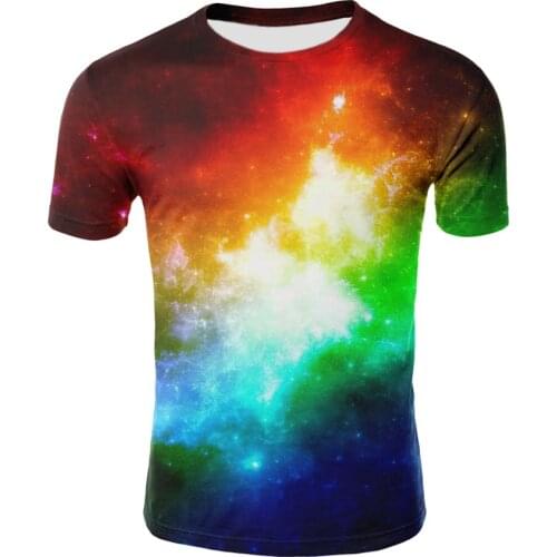 2020 Kids 3d T-shirt Boy Girl Digital Print Moon Night Space Galaxy Tshirts Children Summer Tops Short Sleeve Crewneck Tees