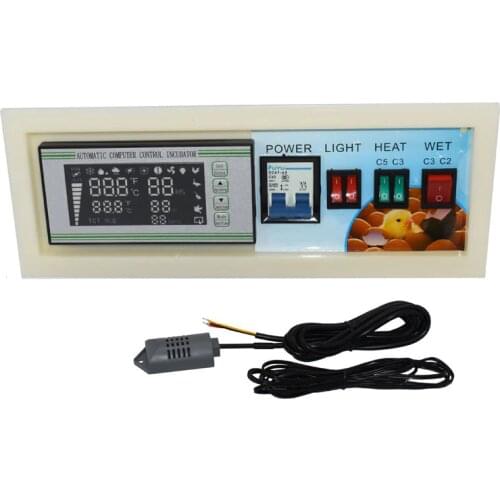 Incubator controller XM-18SE Incubator Controller Full Automatic Control With Temperature Humidity Sensor Probe 1set