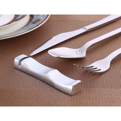 Steak knife and fork spoon holder kitchen knife and fork rack creative hotel 304 stainless steel tableware holder W9102