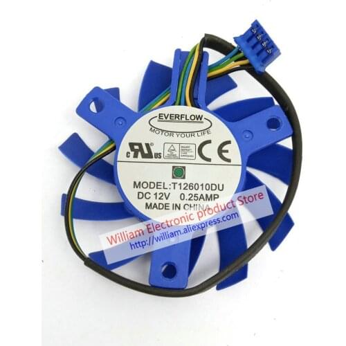 Original T126010DU DC12V 0.25A 4Lines for Graphics card cooling fan