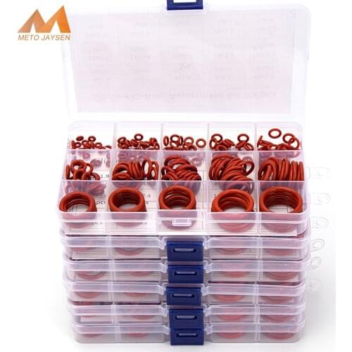 PCP Paintball VMQ Sealing Silicone O-rings CS 1mm 1.5mm 1.9mm 2.4mm 3.1mm OD 6mm-35mm Red Gasket Replacements 150-225pcs S10