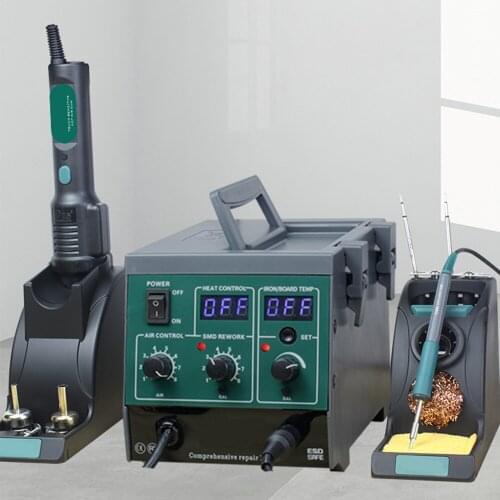 Hot air gun Constant temperature & adjustable temperature Intelligent high frequency electric soldering iron Kit