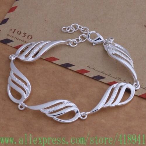 Silver Plated bracelet, Silver Plated fashion jewelry Five wings /dwdamnka axfajoma AH002