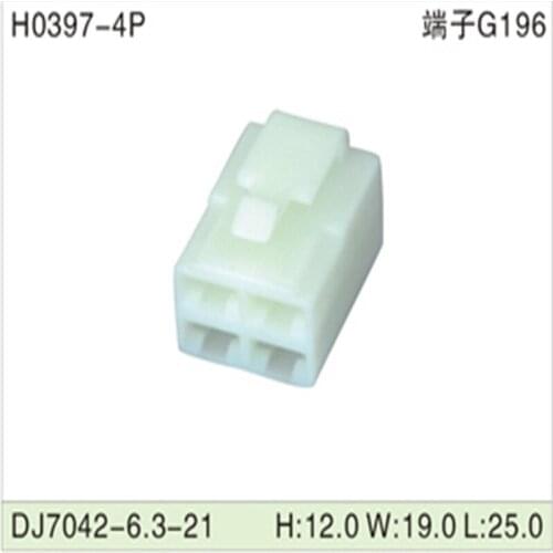 Free shipping 500pcsDJ7042-6.3-21 4Pin 6.3mm AMP Car Electrical Wire Connectors for VW,BMW,Audi,Toyota,NISSAN AND other