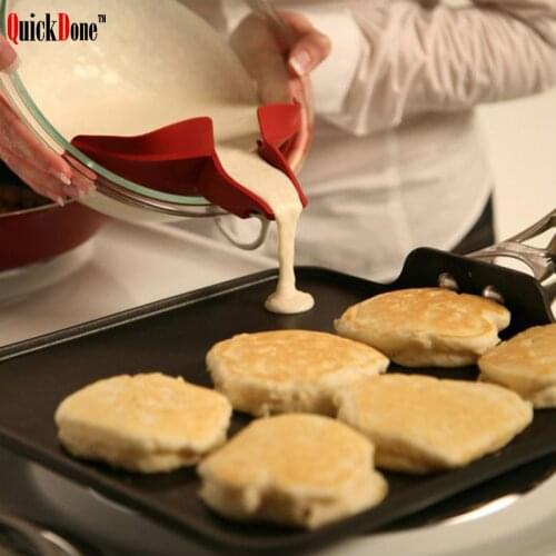 QuickDone Silicone multifunction Funnel Strainer Pot Pan Bowl Baking Wash Rice Colander Gadget Cooking Tools AKC5075