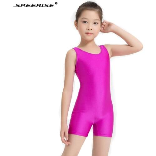 SPEERISE 3-12 Years Toddler Kids Tank Unitard Biketard Costume for Girls Ballet/Skate Gymnastics Leotard Dance Unitards