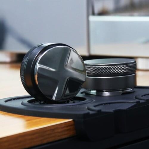 Coffee Tamper 51/53/58/58.35MM 304 Stainless Steel Coffee Distributor Coffee Powder Hammer Convex Base Coffee Accessories