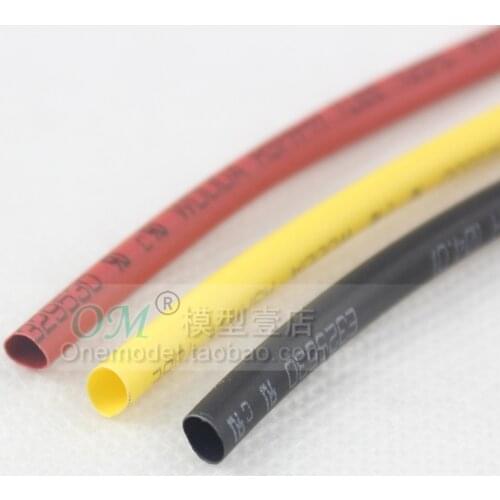 M./-5m/1.5/2.5/4/5mm Heat Shrink Tube Tubing Black Red Yellow Color for Lipo Battery FPV Quadcopter Spare Part DIY Accessories