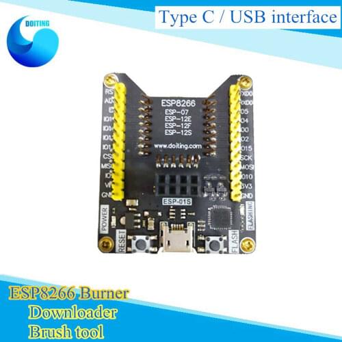 ESP8266 Test Frame Burner Downloader Code Burner Test Board Test Burning Fixture Tool Downloader for ES-01s/ESP-12e/ESP-12F/12S