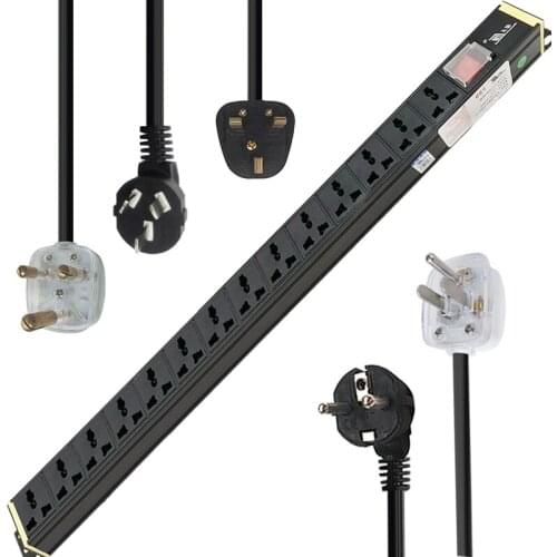 PDU Universal 14 hole SOCKET Outlets Switch Network Cabinet Rack Outlet Switch Power Suppl Distribution