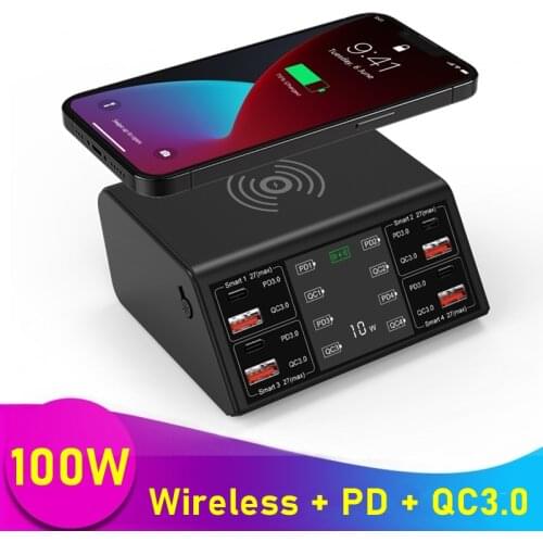 Universal 4 IN1 15W QI Wireless Charger For Apple Watch 5 4 3 2 1 Cargador Inalambrico Station For Iphone 8 Plus XS 11 Pro Max